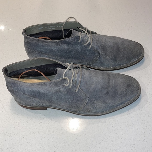 Cole Haan Light Blue Suede Chukka Boot - Picture 3 of 9